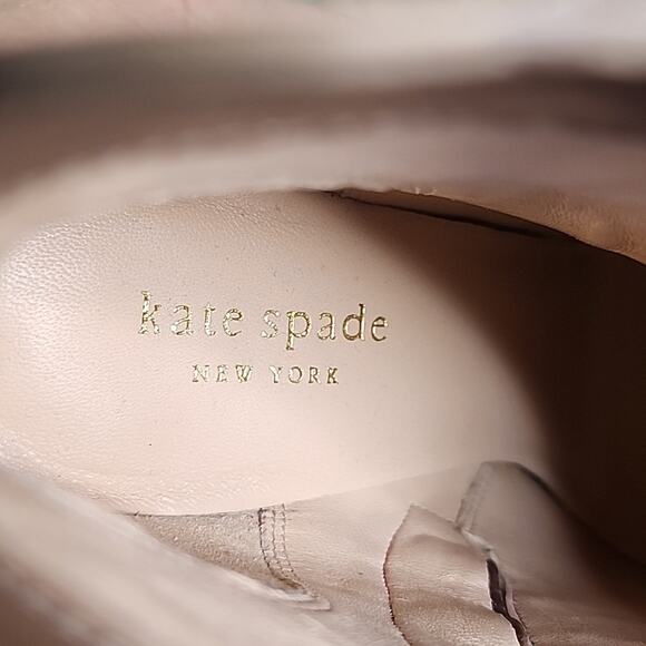 Kate Spade Barrett Croc Embossed Leather Platform Ankle Boots Womens 5.5 NEW - Picture 14 of 16